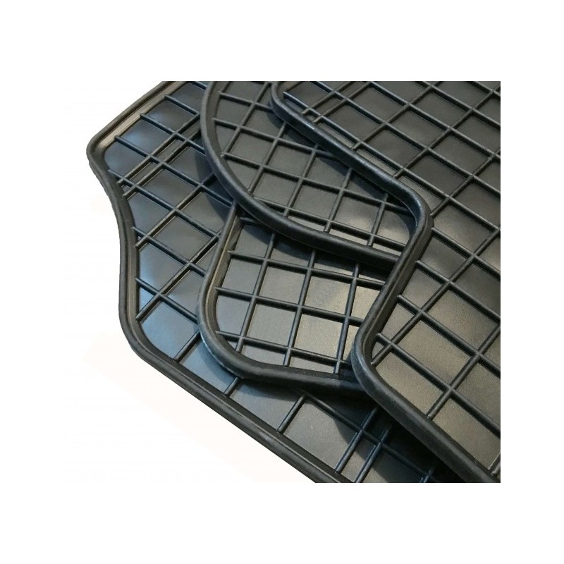 APA 23861 Automatten Fußmatten Set Comfort, 2-teilig, universal, Gummi,  zuschneidbar, 47,5x71,5 cm, schwarz