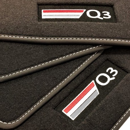 Fußmatten, Velours mit logo für Audi Q3 Sportback (2020-present)