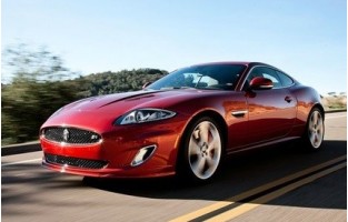 AUTOS Kunstleder Fußmatten - rückseite für JAGUAR XK 01.05-12.15 Coupe GRAU